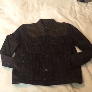 Guess Denim Jacket Black & Brown